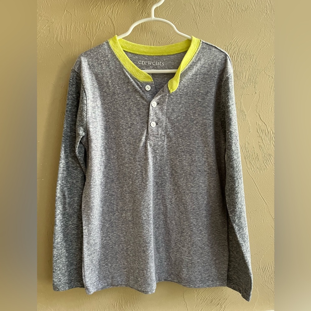 EUC Crewcuts long sleeve Henley tee